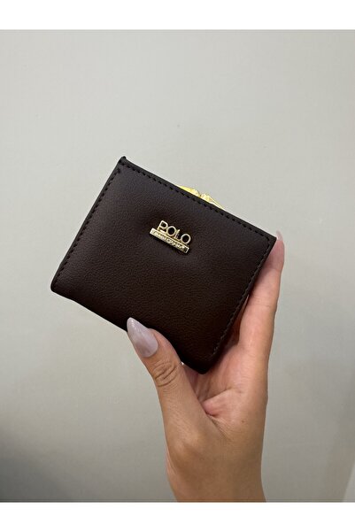 PurpleART Women's Clip-On Multi-Compartment Coin Pocket Mini Leather Wallet a...