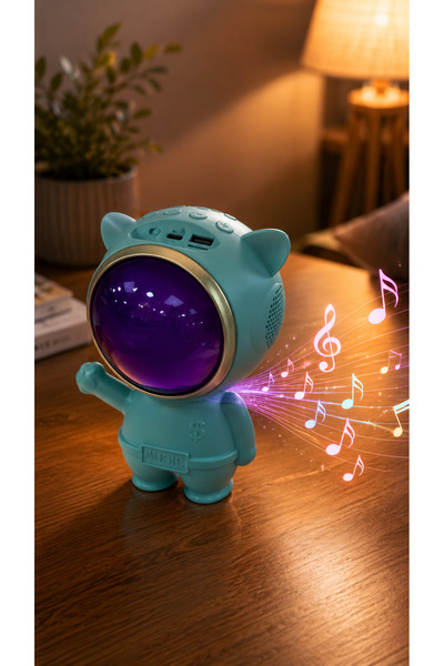 ALRASHED Işıklı Bluetooth Hoparlör – Güçlü Sesli Dekoratif Masaüstü Speaker