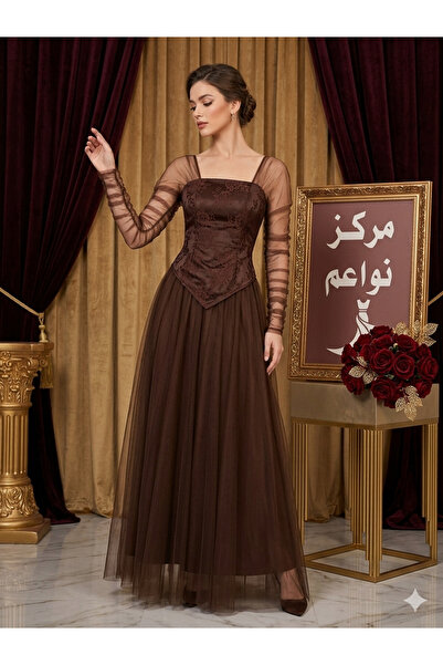 NAWAEIM Glamorous Corset Touch and Charming Tulle Evening Dress