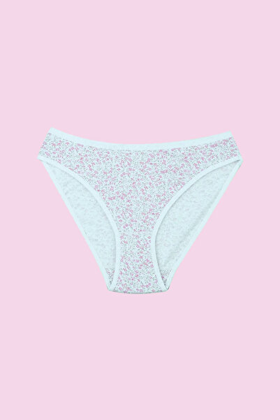 Ceylanoğlu 12 Pieces Women's Printed (Asorti) Lycra Bikini Panties 95% Cotton...