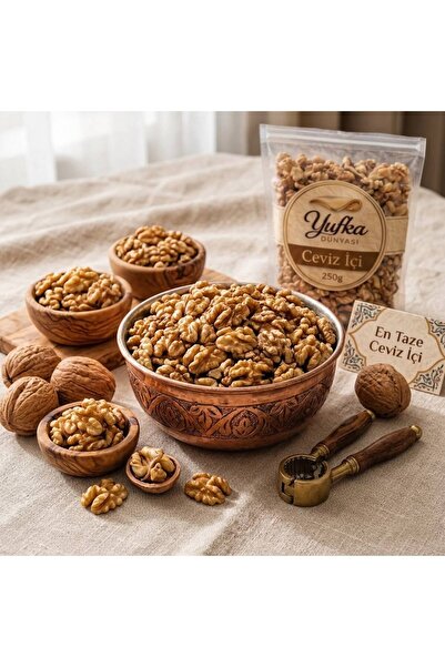 Yufka Dünyası Ceviz İçi 1. Sınıf Yerli 250 Gr Vakumlu Paket
