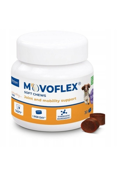 Virbac MOVOFLEX M supliment pentru articulații pentru câini 30 bucăți.