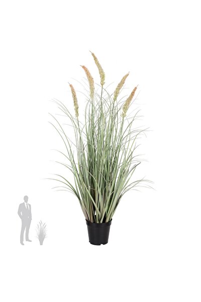 Roberto Rossi Iarba artificiala Onion Cattail 90 cm cu 5 flori roz