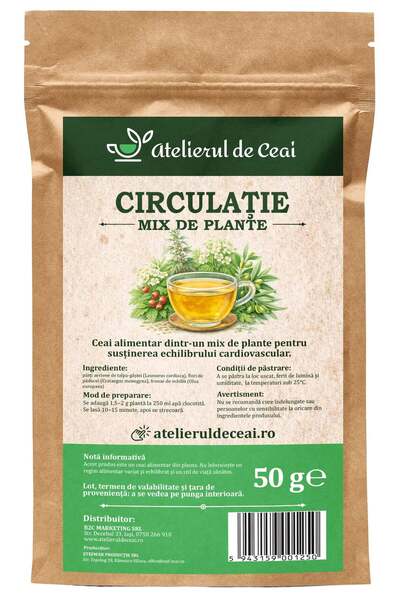 atelierul de ceai Ceai circulație - mix de plante pentru echilibru
