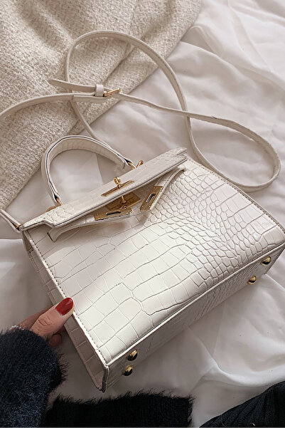 Louis Vettriano French design crocodile pattern handbag texture handbag retro...
