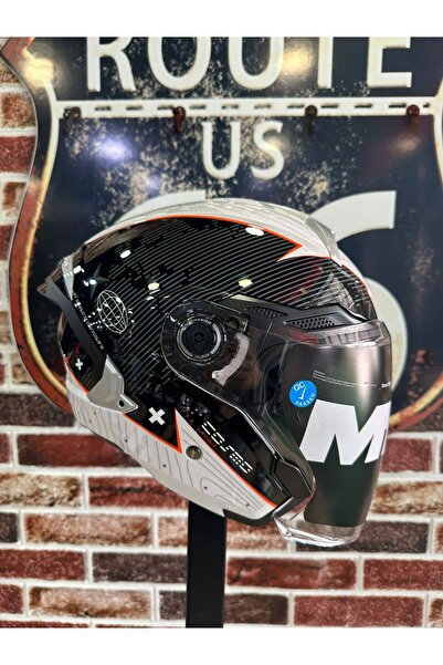 MT Cosmo SV Layout A1 Parlak Açık Kask