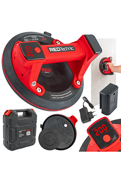 Red Technic Vacuum suction cup, Red Technic, 200 kg, 200 mm diameter, RTPDS0165