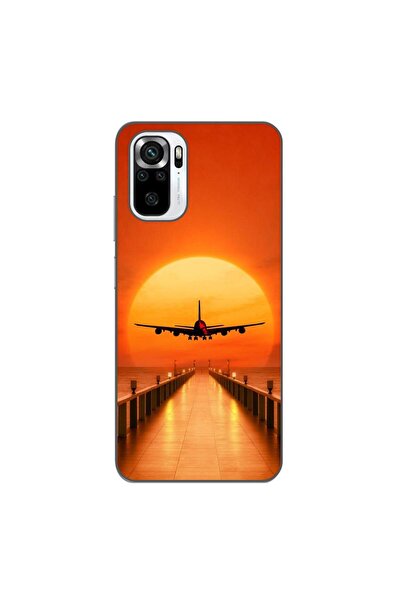 OEM Husa compatibila cu Xiaomi Poco M5s Silicon Gel Tpu Model Airplane Sunset