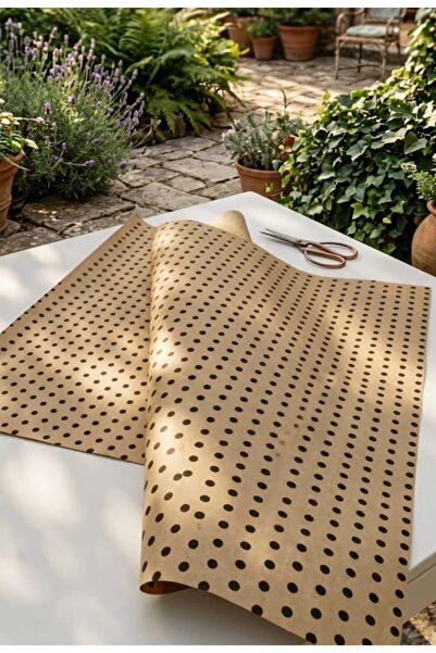 aybaş kağıtçılık Kraft Kağıt 70x100 Cm (5 Adet) Siyah Benekli Kraft Kağıt, He...