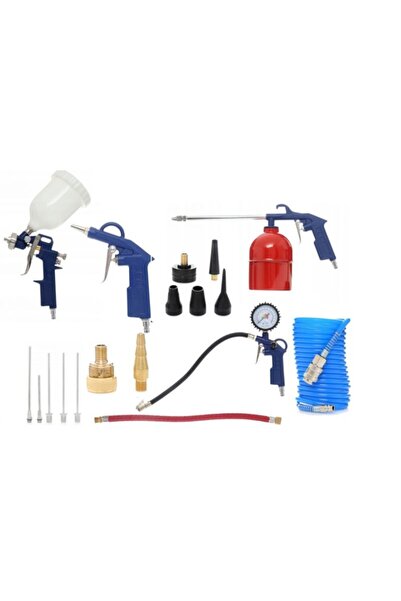 Kraft&dele Set de vopsit pneumatic, Kraft&dele, 18 piese, KD2100