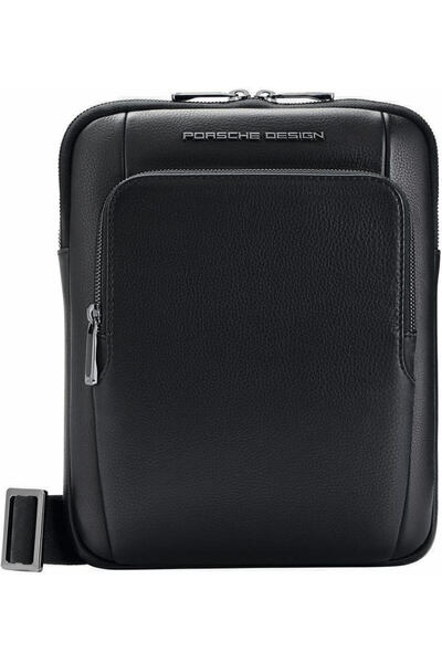 Porsche Design Roadster Small Leather Shoulder / Crossbody Bag Black