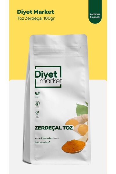 100 Gr Toz Zerdeçal / Turmeric Powder / Yeni Öğütülmüş Zerdeçal Tozu - Katkısız & Doğal