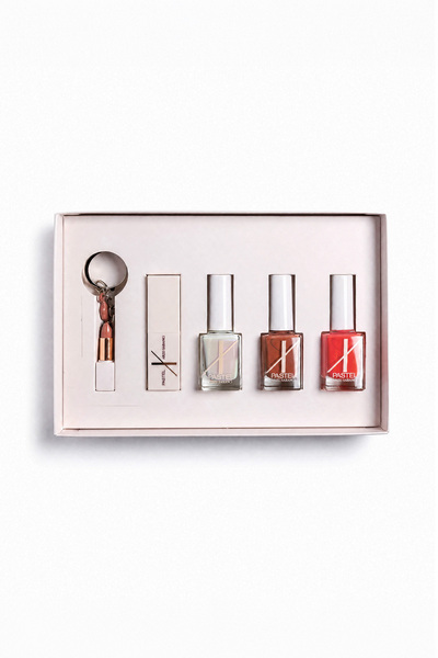 Pastel x Arzu Sabancı Summer Glow 3’lü Oje + Ruj + Anahtarlık Seti No1 | Hedi...