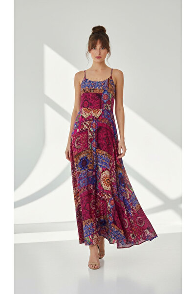 Ded COLLECTION Rochie de vară din viscoză, cu bretele subțiri ajustabile, cu ...