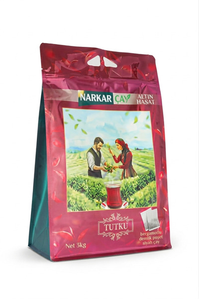 Çay Tutku Demlik Poşet Siyah Çay 3 Kg ( 30 gr x 100 adet)