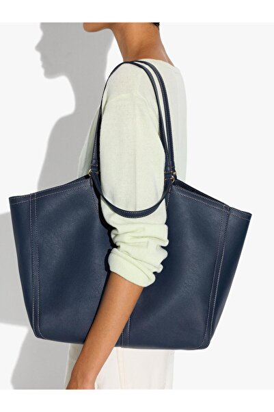 PARFOIS Kadın Üst Dikişli Shopper Çanta L