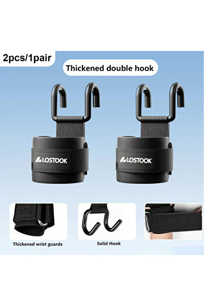 Choice 2pcs 1/2pcs pull-up assist hook fitness wrist strap-perfect for weight...