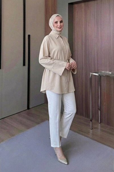 Asya Karen Waist-Tied Kupra Shirt