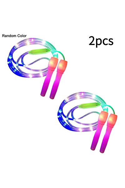 Choice1 2pcs Luminous Jump Ropes Skipping Rope Random Color Light Sport Speed...
