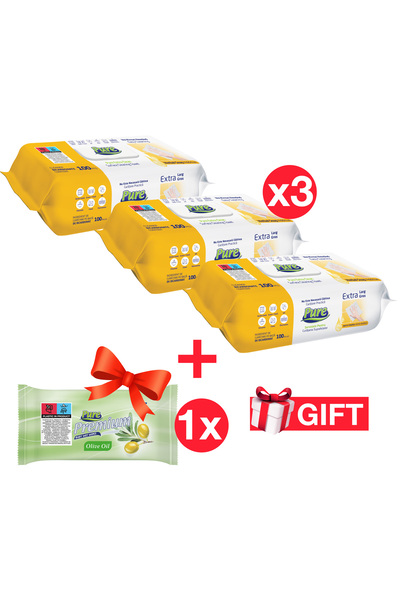 Pure Pachet promoțional: Set șervețele umede: 3x șervețele cu săpun și plante...