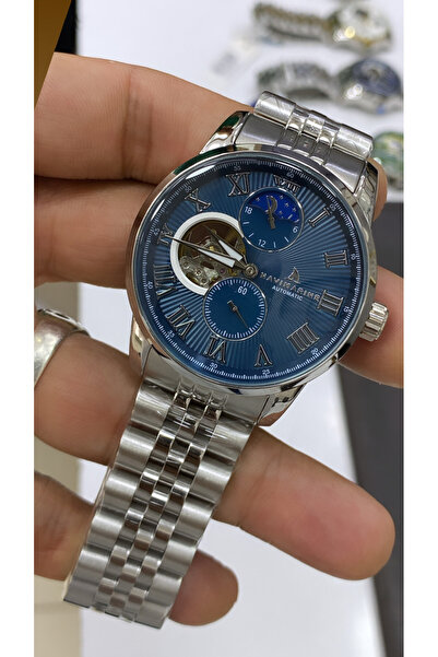 Navimarine Automatic Mechanism Steel Skeleton Dial Men's Wristwatch