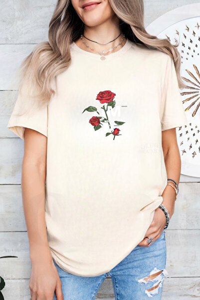 Sarah's Boutique Women's T-shirt – 100% cotton – Summer Rose