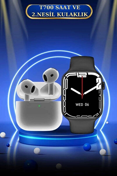 ARMÜZ 3.nesil Tws Bluetooth Kulaklık Ve Dokunmatik Ekran Akıllı Saat Sesli Gö...