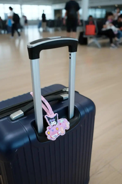 Miniso Sanrio Licensed Kuromi Luggage Tag – Pvc Luggage & Bag Identifier