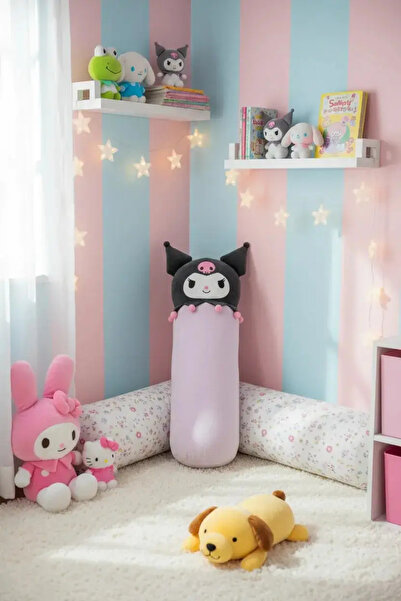 Miniso Sanrio Licensed Kuromi Cushion 70 cm – Long Soft Decorative