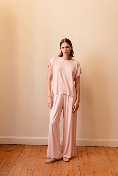 Maison De Pure Mono Basic Dökümlü Pantolon