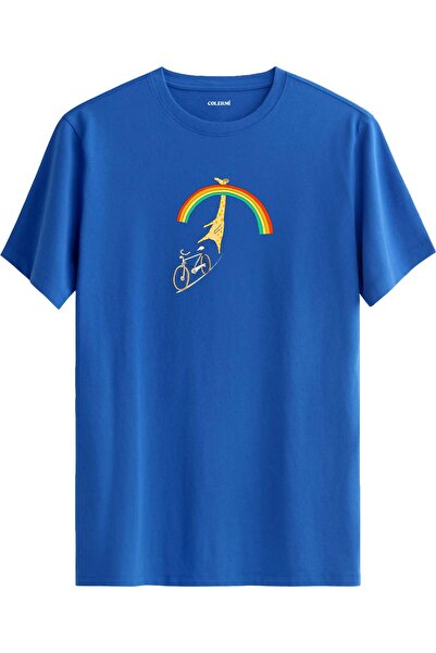 Colermi Giraffe on a Bicycle T-Shirt