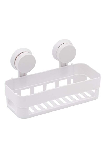 OEM Raft pentru Baie, Plastic, Alb, Organizator Practic pentru Perete, 26x11x7cm