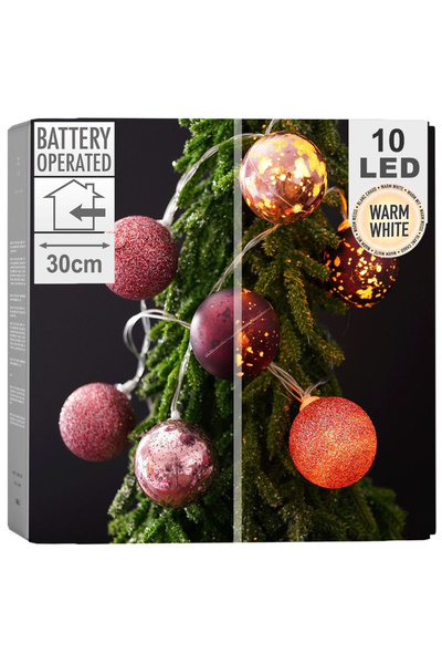 Orion Lumini LED mov tip glob, 10 bucăți, 4 cm