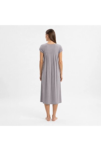 levanapajamas House Shirt with Summer Cold Fabric - Gray Color