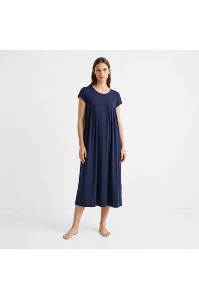levanapajamas House Shirt with Summer Cool Fabric - Night Blue Color