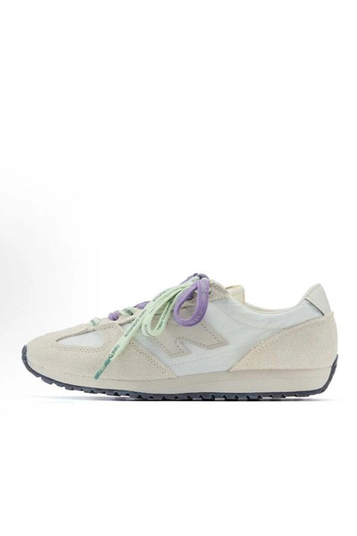 New Balance x Staud 471 Casual Athlesiure/Colorblock Sneakers Shoes Beige Gra...