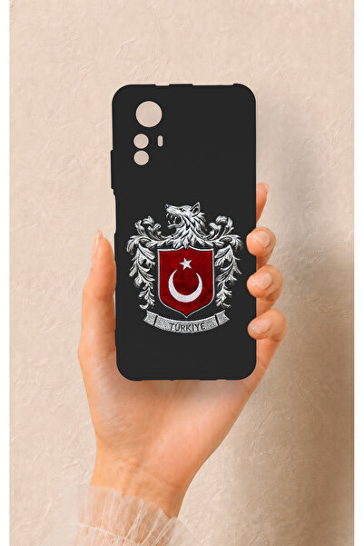 Vip Case Redmi Note 12S Uyumlu Türk Arma Desenli Silikon Kılıf
