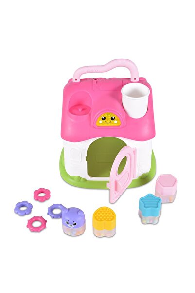 KAİCHİ Casuta cu sunete si lumini si forme de sortat Elvish House Pink