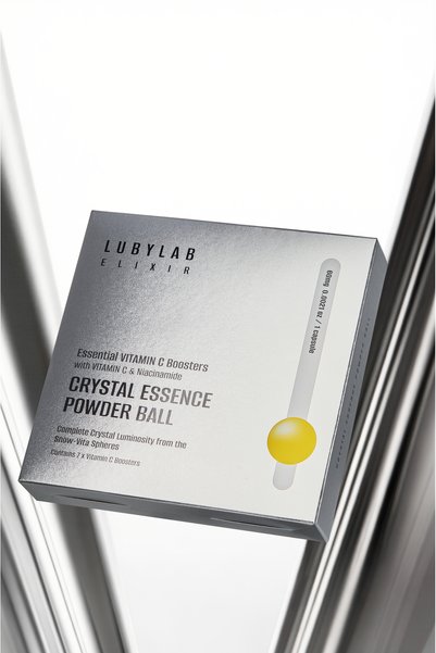 LUBYLAB Crystal Vitamin C Powder Ball an Innovative Powder Serum Technology That Provides Intensive Skin Brightening Care with Vitamin C Capsules.