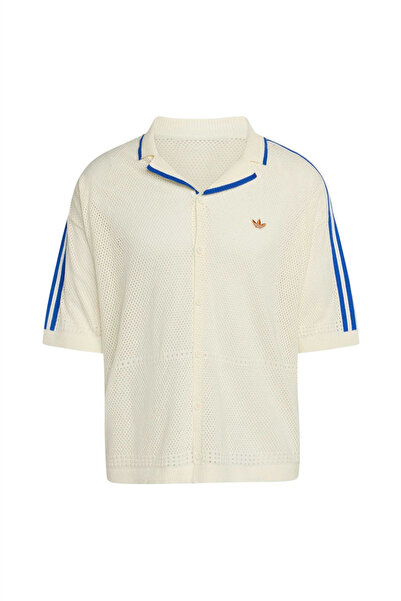 adidas Erkek Beyaz T-shirt KNITTED SHIRT KX1223