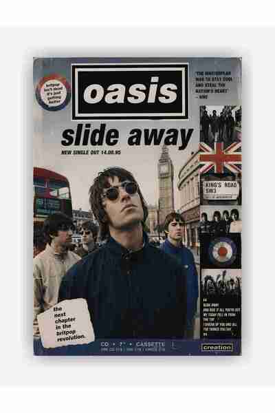fırsatlar diyarı Oasis - Slide Away - Retro Duvar Posteri - Duvar Dekoru - Ka...