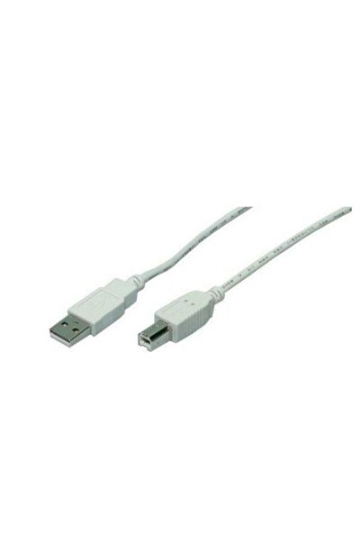LogiLink Cablu imprimantă CU0007, USB 2.0 - USB 2.0 Tip-B, 2m (Gri)