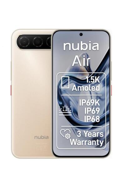ZTE nubia Air Smartphone, Unisoc T8300 Οκταπύρηνος, 6.78 AMOLED, 8GB/256GB, 5...