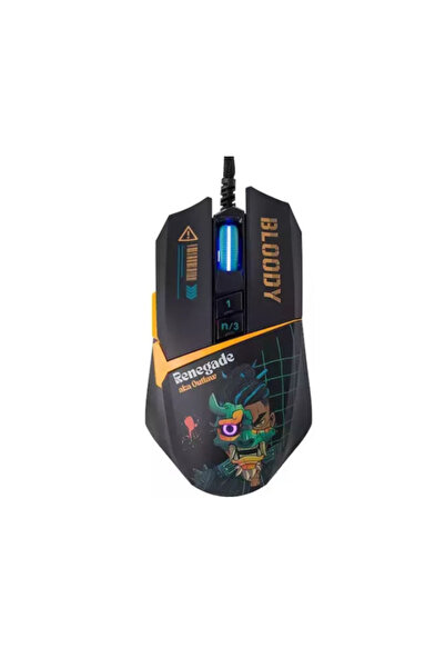 A4 Tech Mouse de gaming A4Tech W63 Max Renegade Midnight, USB, cu fir, ilumin...