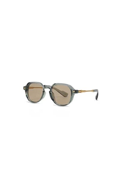 MODEST SISTERS Retro Sage Green & Light Brown Gradient Shades with UV400 Prot...