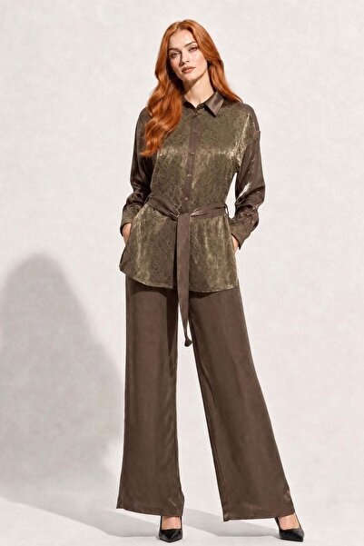 FTZ WOMEN Kadın Glitery Takım Nut 31386