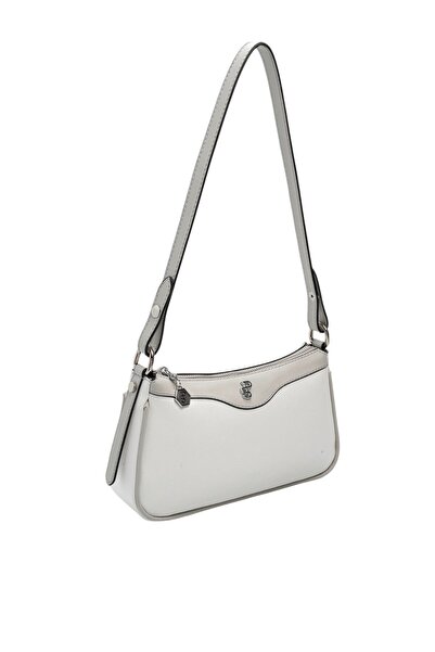Silver Polo حقيبة كروس نسائية بيضاء - رمادية سادة SP1274