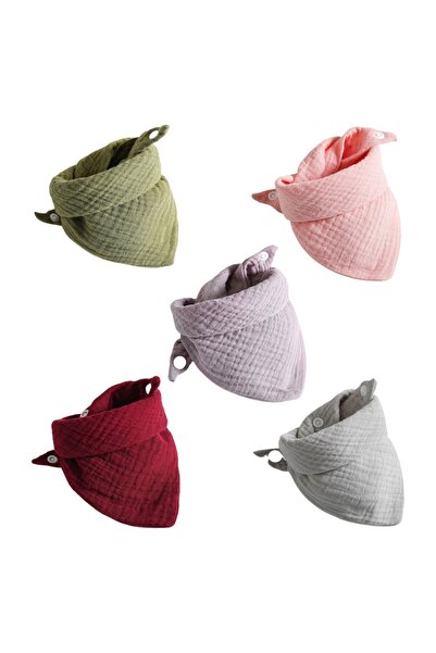 choice2 3 5 Pcs Baby Feeding Drool Bibs Saliva Towel for TRIANGLE Scarf Banda...