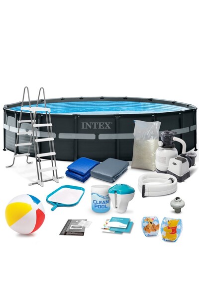 Intex Piscină de grădină cu cadru 549 x 132 cm 18-în-1 26330