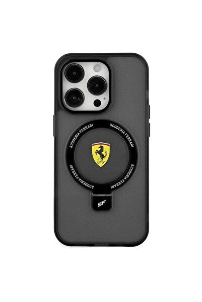 Ferrari Husă FEHMP15SUSCAK pentru iPhone 15 6.1 ", negru, rigidă, cu suport i...
